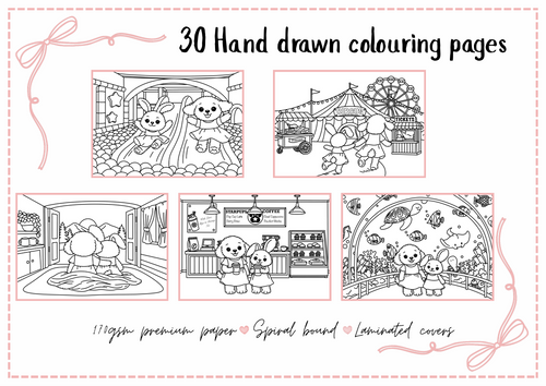 Skye & Bunny Colouring Book Bundle – Adventures & Travel the World